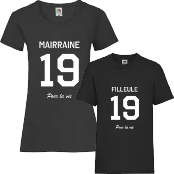 Duo T-Shirt Marraine coton