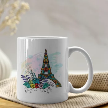 Mug Floral Tour Eiffel