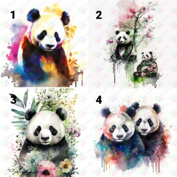 4 Lingettes démaquillantes Panda